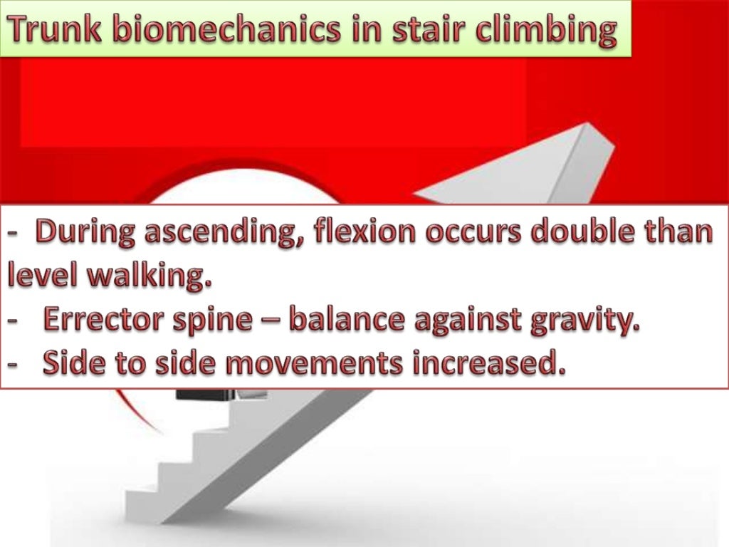 biomechanics of stair climbing