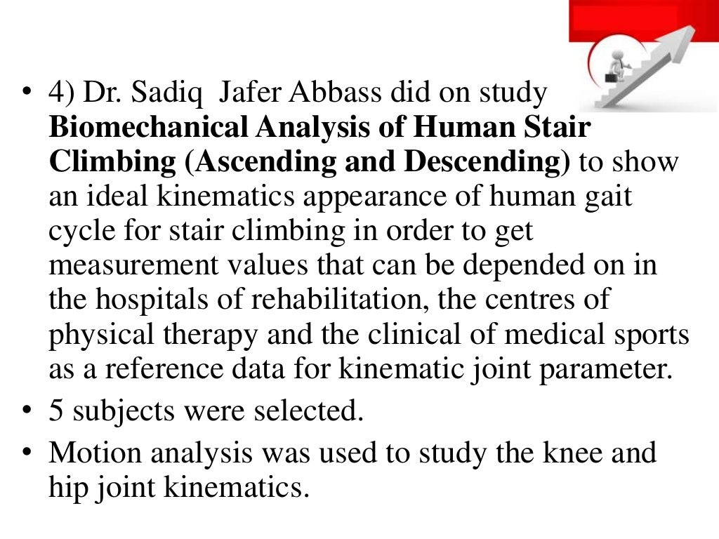 biomechanics of stair climbing