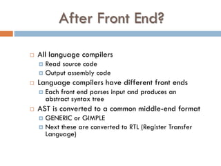 GCC RTL and Machine Description | PPTX