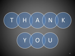 T H A N K
17
Y O U
 