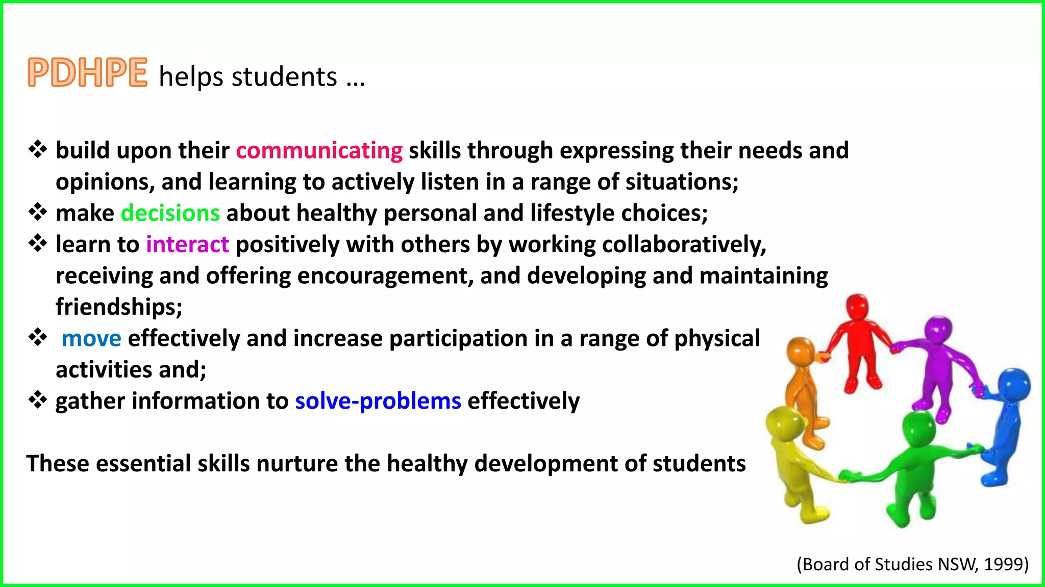 Personal Development, Health and Physical Education | PPT