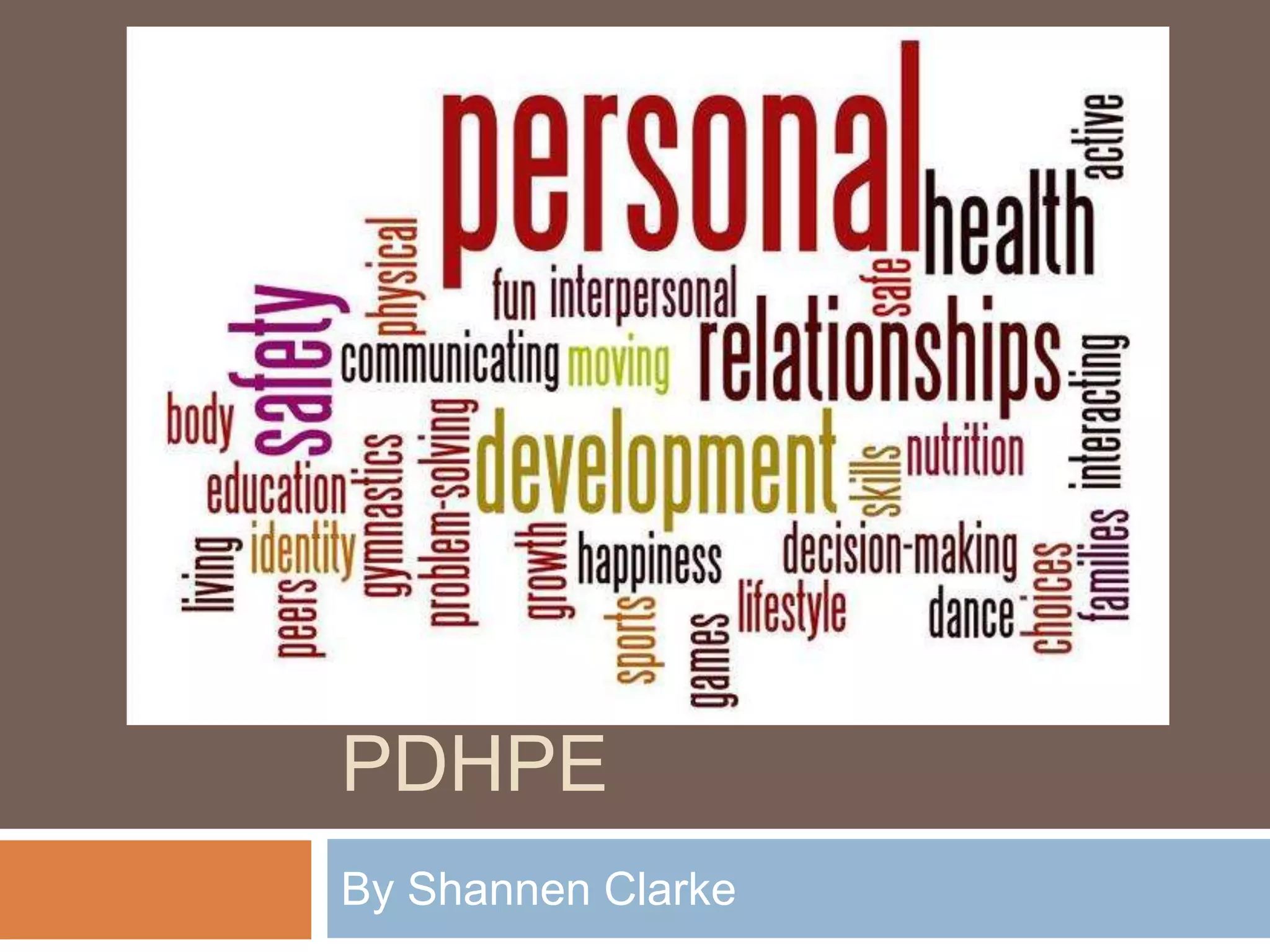 PDHPE
By Shannen Clarke