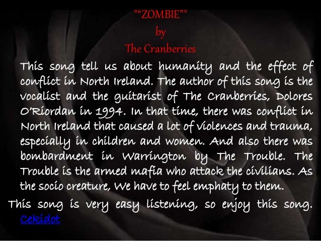 The Zombie Song Lyrics : It is an iconic song and this video is
