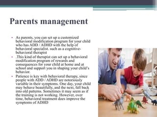 ADHD and its strategies | PPTX