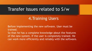 Technology Transfer Issues related To Software | PPTX