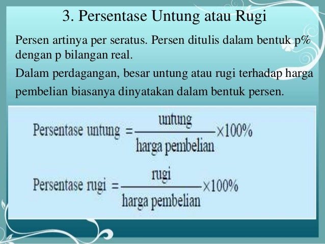 Aritmatika Sosial Beserta Contoh Dan Penyelesaiannya