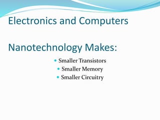 Nanotechnology In Electronics Ppt