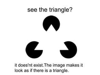 see the triangle?
it does'nt exist.The image makes it
look as if there is a triangle.
 