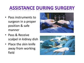 Passing Instruments OPERATION THEATURE MANAGEMENT FOR NURSES | PPTX