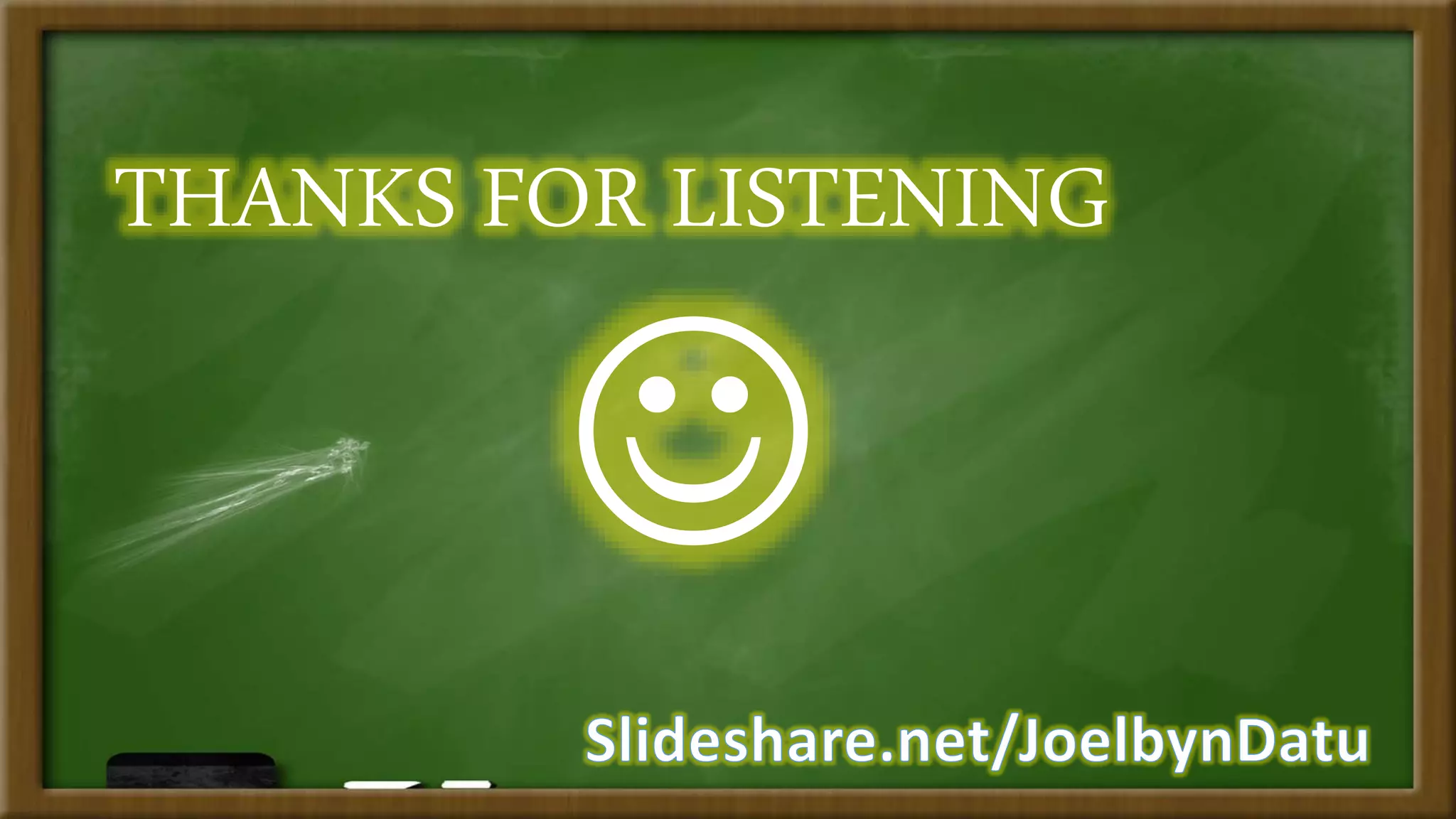 THANKS FOR LISTENING
