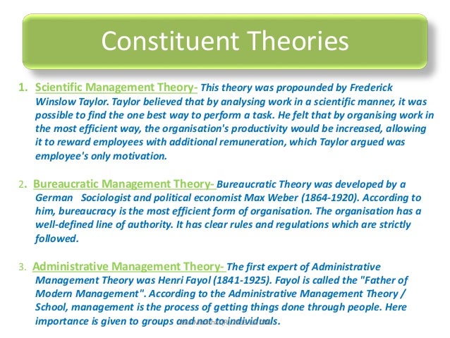 The Classical Theory Of Management Theory