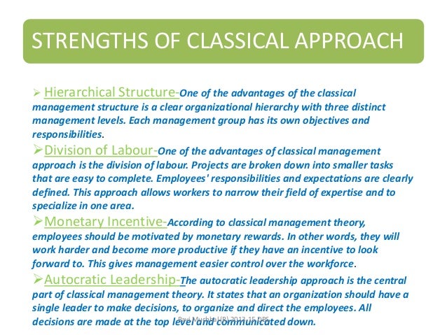 The Theory Of A Classic Management Theory