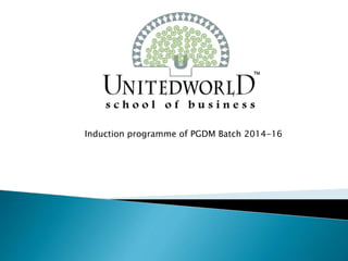 Induction programme of PGDM Batch 2014-16
 