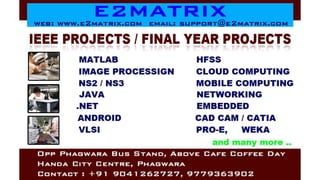 ns2 ieee projects 2013
