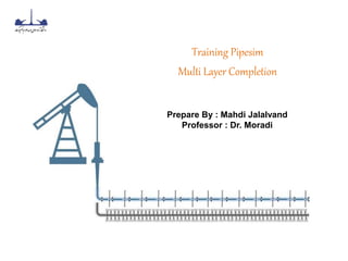 Prepare By : Mahdi Jalalvand
Professor : Dr. Moradi
Training Pipesim
Multi Layer Completion
 