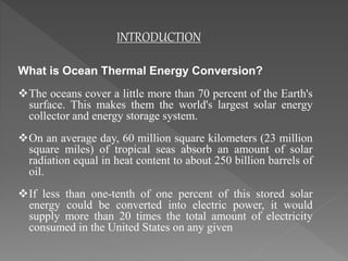 OCEAN ENERGY CONVERSION | PPTX