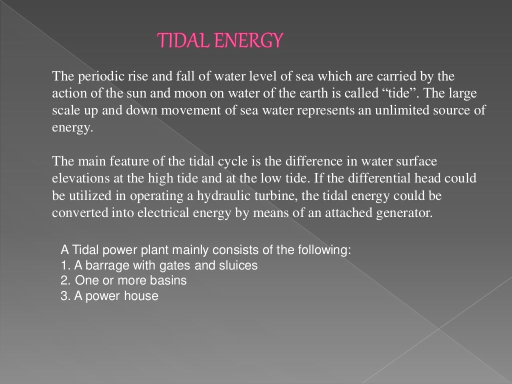 OCEAN ENERGY CONVERSION