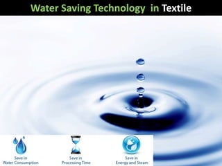 Water Saving Technology in Textile 
 