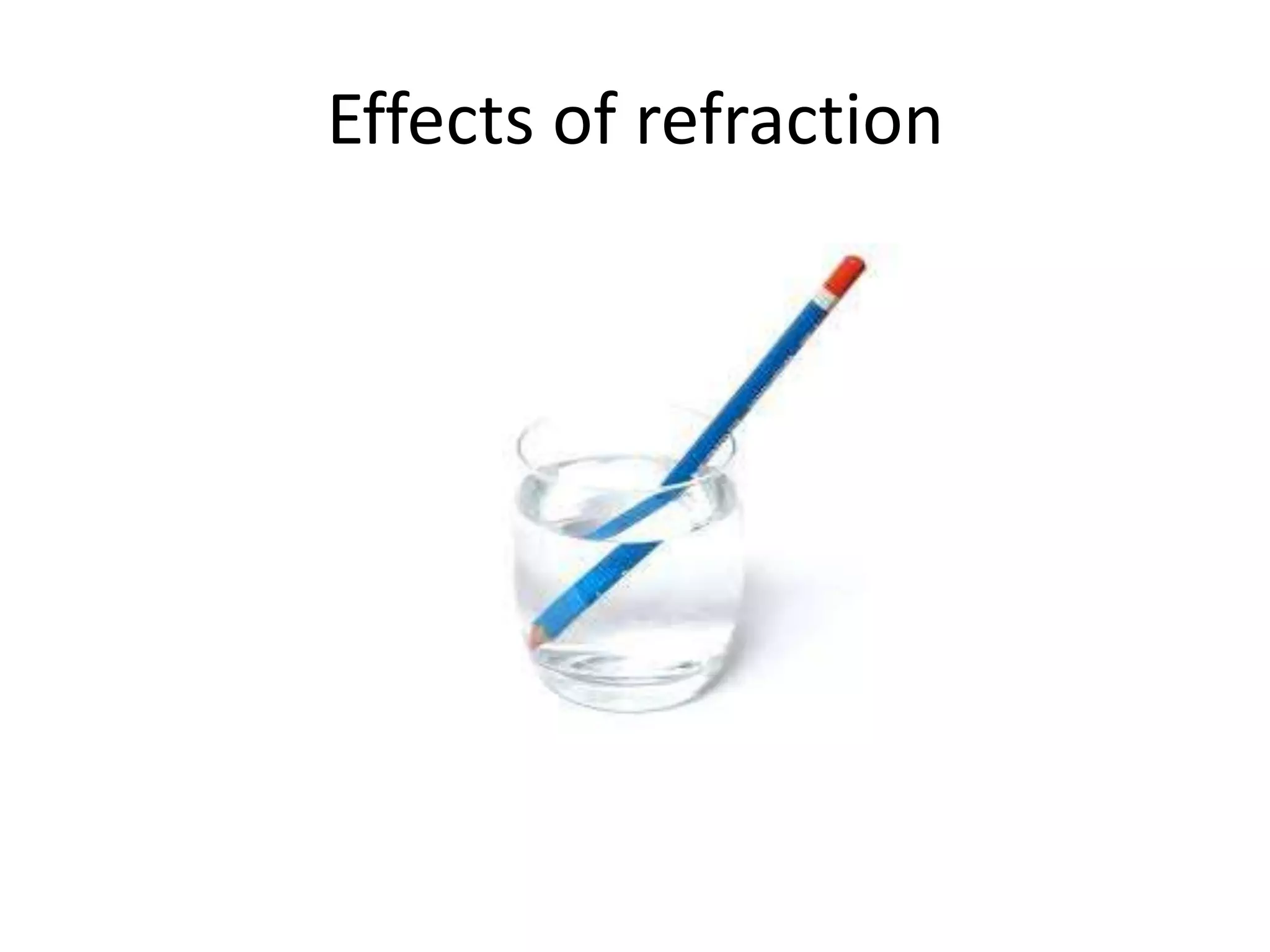 Effects of refraction 
 