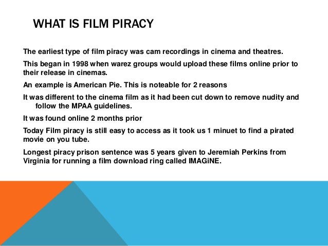 film piracy essay