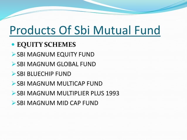 Ppt On Mutual Funds