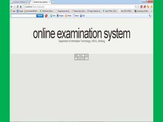 Online Examination System
