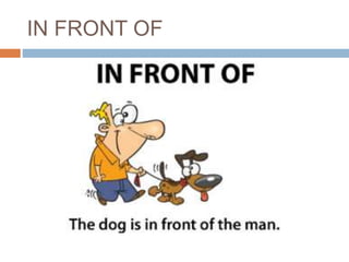 IN FRONT OF 
 