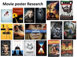 Movie poster Research 
 