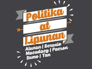 Politika at Lipunan
