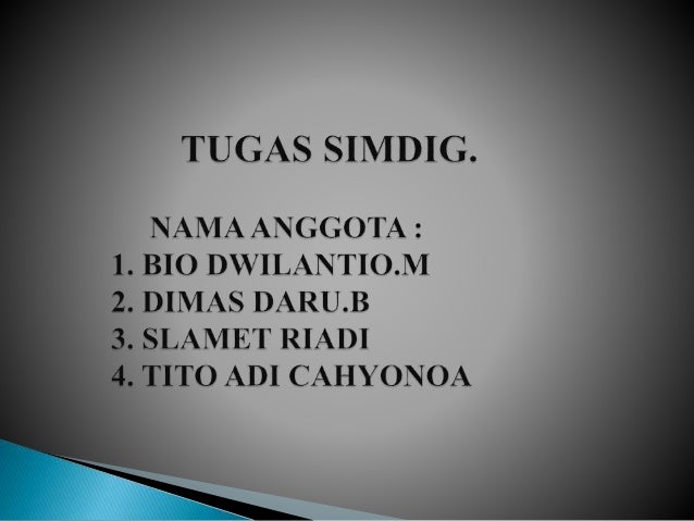 Tugas Simdig