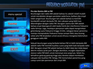 Pemodulasian Gelombang AM dan FM | PPTX