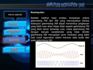 Pemodulasian Gelombang AM dan FM | PPTX