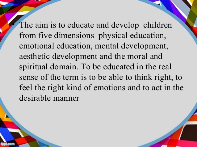 What is aesthetic development in children?