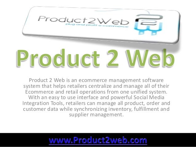 ecommerce management software