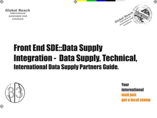 Data supplier's integration overview SDE::Data::Supply