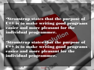 C/C++ History in few slides | PPT