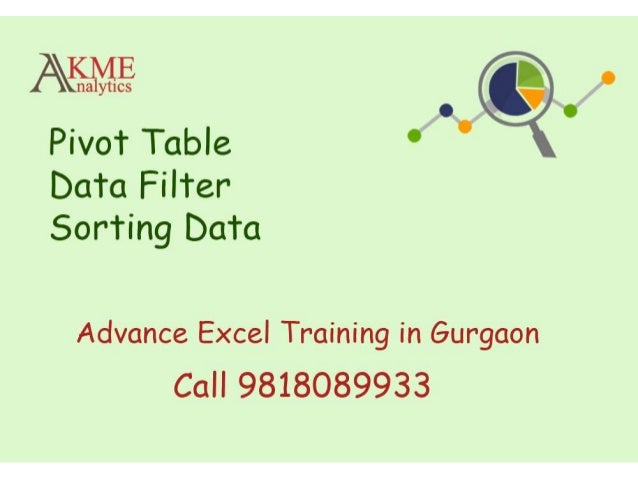 5 table pivot techniques advanced Excel Advanced Gurgaon in Training 5 table pivot techniques advanced Excel Advanced Gurgaon in Training