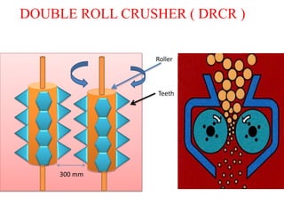 DOUBLE ROLL CRUSHER ( DRCR ) 
Roller 
Teeth 
300 mm 
 