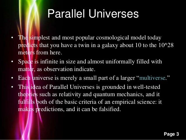 research paper on parallel universe