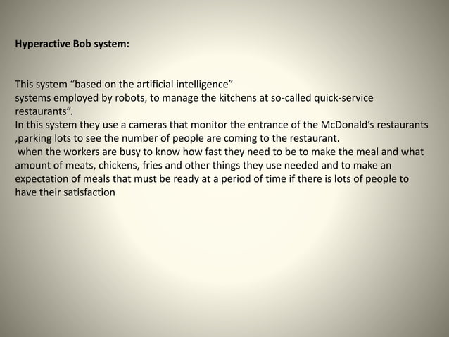 McDonald's information systems | PPTX | Operating Systems | Computer ...