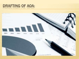 DRAFTING OF AOA: 
 