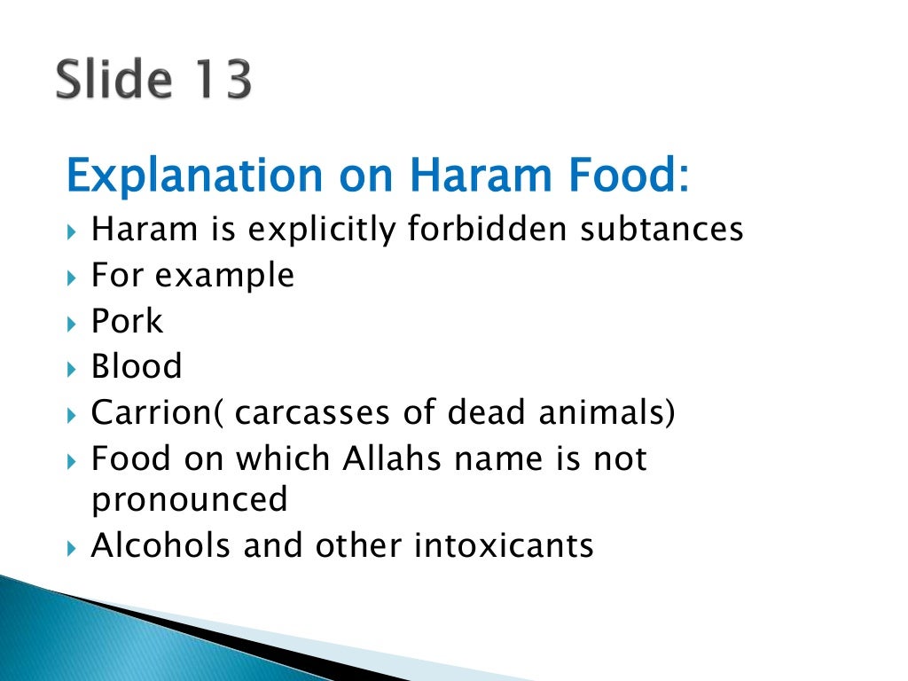 Halal And Haram Food