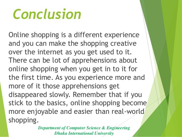 conclusion of online shopping essay