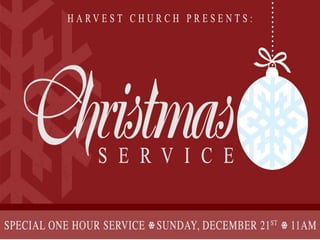 Christmas Season at Harvest Church