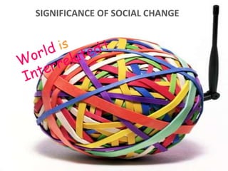 SIGNIFICANCE OF SOCIAL CHANGE 
 