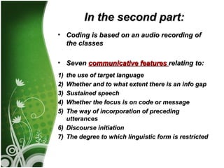 Classroom Interaction and Second Language Acquisition | PPT