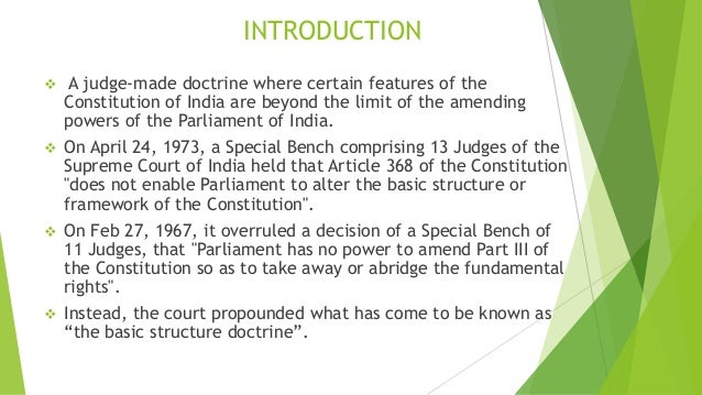 Basic Structure Doctrine of Indian Constitution