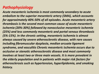 Presentation1 Pptx Radiological Imaging Of Mesenteric Ischemia Presentation1 Pptx Radiological Imaging Of Mesenteric Ischemia