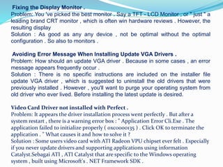 Vga Issue Vga Monitor Issues | Second Monitor issues with VGA – BYAMJ