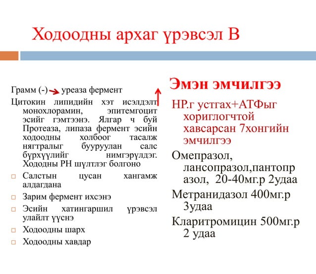 хоол боловсруулах замын эмгэг ба эмийн зохистой хэрэглээ | PPT
